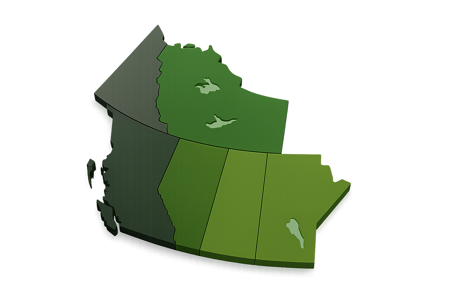N2X Service Area — Western Canada